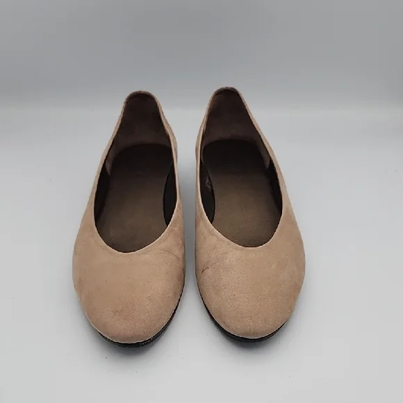 ARCHE Onyri ballerinas -  Tan Nubuck Ballet Flat/Low Wedge Heel, Size 41 - Picture 2 of 7